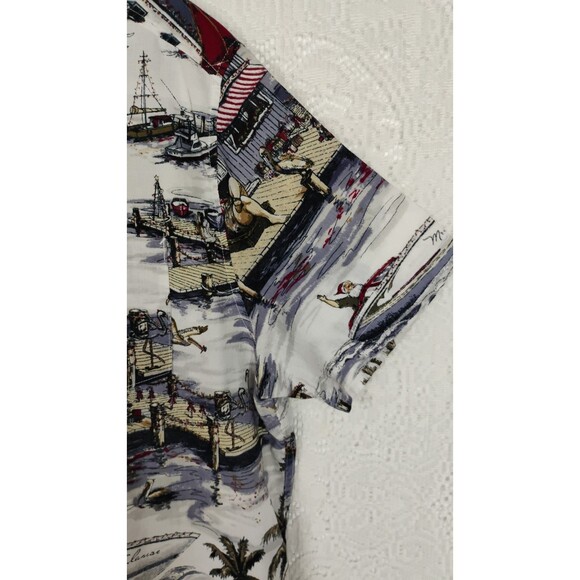 Hawaiian Santa Boats Christmas Shirt Clearwater Outfitters XL - Picture 12 of 16